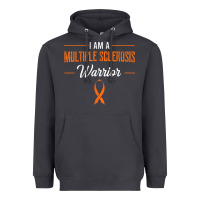 Smoke multiple sclerosis warrior autoimmune disease orange ribbon Heavyweight Hoodie - linhVisuals