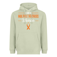 Matcha multiple sclerosis warrior autoimmune disease orange ribbon Heavyweight Hoodie - linhVisuals