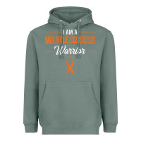 Sage multiple sclerosis warrior autoimmune disease orange ribbon Heavyweight Hoodie - linhVisuals