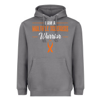 Storm multiple sclerosis warrior autoimmune disease orange ribbon Heavyweight Hoodie - linhVisuals