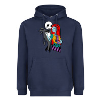 Navy jack  and sally Heavyweight Hoodie - linhVisuals