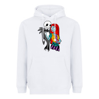 White jack  and sally Heavyweight Hoodie - linhVisuals