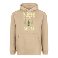 Mushroom my favorite marine calls me mom Heavyweight Hoodie - linhVisuals