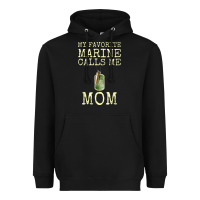 My Favorite Marine Calls Me Mom Heavyweight Hoodie | Teevron