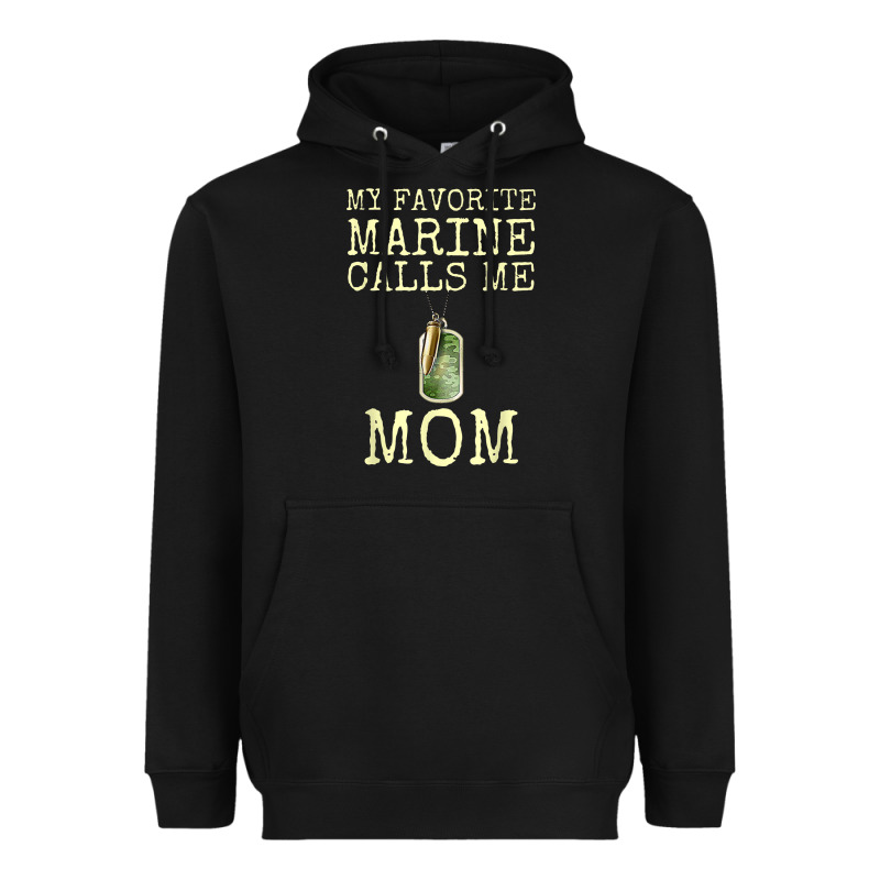My Favorite Marine Calls Me Mom Heavyweight Hoodie by linhVisuals | Teevron