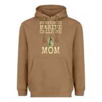 Toasted Coconut my favorite marine calls me mom Heavyweight Hoodie - linhVisuals