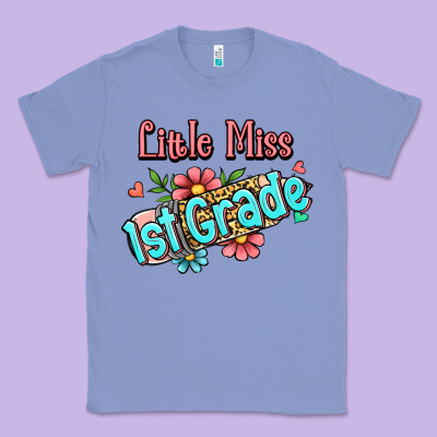 Little Miss First Grade Classic Tee Designed By Jasminsmagicworld
