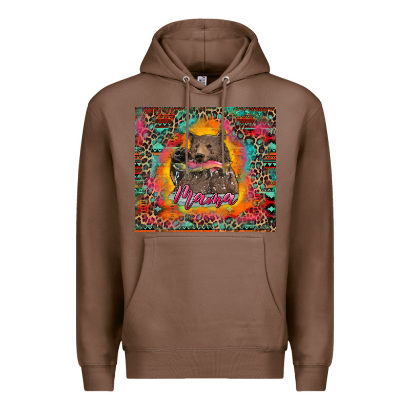 Mama Bear Leopard And Aztec Premium Hoodie by RanaPortraitStore | Teevron
