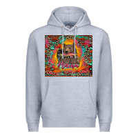 Heather Grey mama bear leopard and aztec Premium Hoodie - RanaPortraitStore