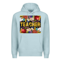Blue Mist Western Teacher Black And Glitter Premium Hoodie - LillyAllenDesigns