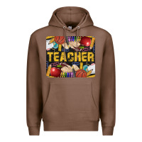 Chestnut Western Teacher Black And Glitter Premium Hoodie - LillyAllenDesigns