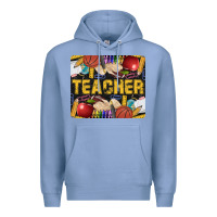 Colony Blue Western Teacher Black And Glitter Premium Hoodie - LillyAllenDesigns