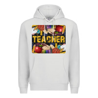 Dove Grey Western Teacher Black And Glitter Premium Hoodie - LillyAllenDesigns