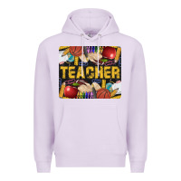 Lilac Western Teacher Black And Glitter Premium Hoodie - LillyAllenDesigns