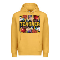 Mustard Western Teacher Black And Glitter Premium Hoodie - LillyAllenDesigns