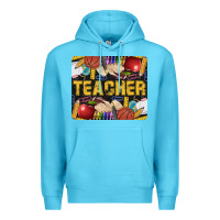 Ocean Blue Western Teacher Black And Glitter Premium Hoodie - LillyAllenDesigns