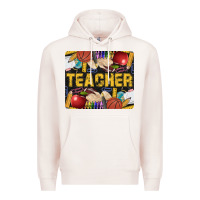Pale Pink Western Teacher Black And Glitter Premium Hoodie - LillyAllenDesigns