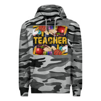 Slate Camo Western Teacher Black And Glitter Premium Hoodie - LillyAllenDesigns