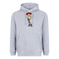 Heather Grey jessie toy Heavyweight Hoodie - linhVisuals