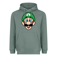 Sage luigi Heavyweight Hoodie - linhVisuals