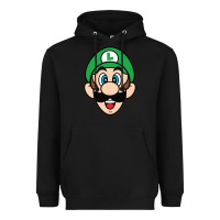 Black luigi Heavyweight Hoodie - linhVisuals