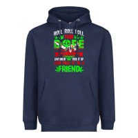 Navy funny weed pot lover roll joint friend smoking marijuana tank top Heavyweight Hoodie - linhVisuals