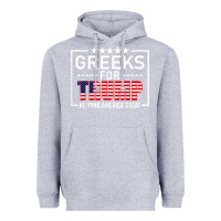 Heather Grey greeks for trump conservative gift trump 2020 re election t shirt Heavyweight Hoodie - linhVisuals
