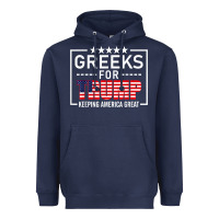 Navy greeks for trump conservative gift trump 2020 re election t shirt Heavyweight Hoodie - linhVisuals