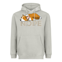 Moon Dust nope lazy corgi Heavyweight Hoodie - linhVisuals