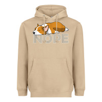 Mushroom nope lazy corgi Heavyweight Hoodie - linhVisuals