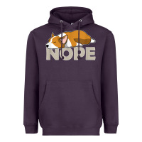 Plum nope lazy corgi Heavyweight Hoodie - linhVisuals