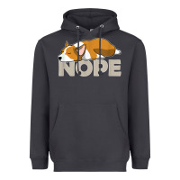 Smoke nope lazy corgi Heavyweight Hoodie - linhVisuals