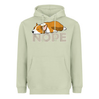 Matcha nope lazy corgi Heavyweight Hoodie - linhVisuals