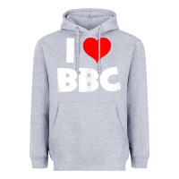 Heather Grey i love bbc tank top Heavyweight Hoodie - linhVisuals