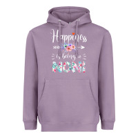 Lavender happiness is being a noni ever women floral decor Heavyweight Hoodie - linhVisuals