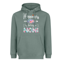 Sage happiness is being a noni ever women floral decor Heavyweight Hoodie - linhVisuals