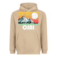 Mushroom ojai california mountains & sun retro 80s graphic Heavyweight Hoodie - linhVisuals