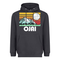 Smoke ojai california mountains & sun retro 80s graphic Heavyweight Hoodie - linhVisuals