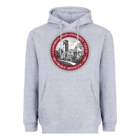 Heather Grey csu chico seal Heavyweight Hoodie - linhVisuals