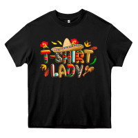 Black cinco de mayo lady Heavy Core Tee - CowGirlArtShop