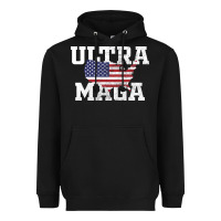 Black ULTRA MAGA Heavyweight Hoodie - linhVisuals
