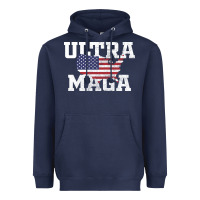 Navy ULTRA MAGA Heavyweight Hoodie - linhVisuals