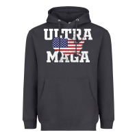 Smoke ULTRA MAGA Heavyweight Hoodie - linhVisuals