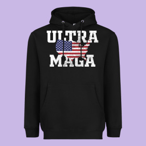 Ultra Maga Heavyweight Hoodie Designed By Linhvisuals