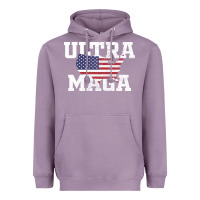 Lavender ULTRA MAGA Heavyweight Hoodie - linhVisuals