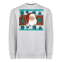 Heather Grey santa gemstone Heavyweight Sweatshirt - AdoDesignShop