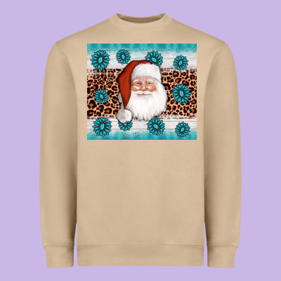 Santa Gemstone Heavyweight Sweatshirt Designed By Adodesignshop