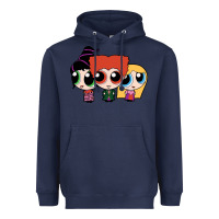 Navy power puff girls Heavyweight Hoodie - linhVisuals