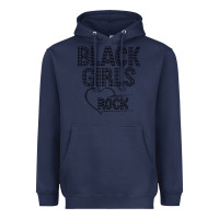 Navy black girls rock Heavyweight Hoodie - linhVisuals