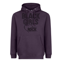 Plum black girls rock Heavyweight Hoodie - linhVisuals